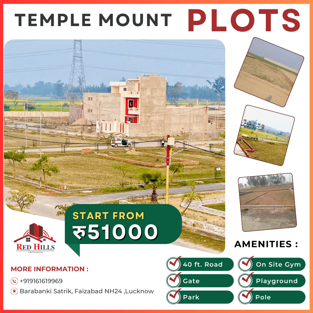 Temple Mount | Lucknow Plots | Redhills Group